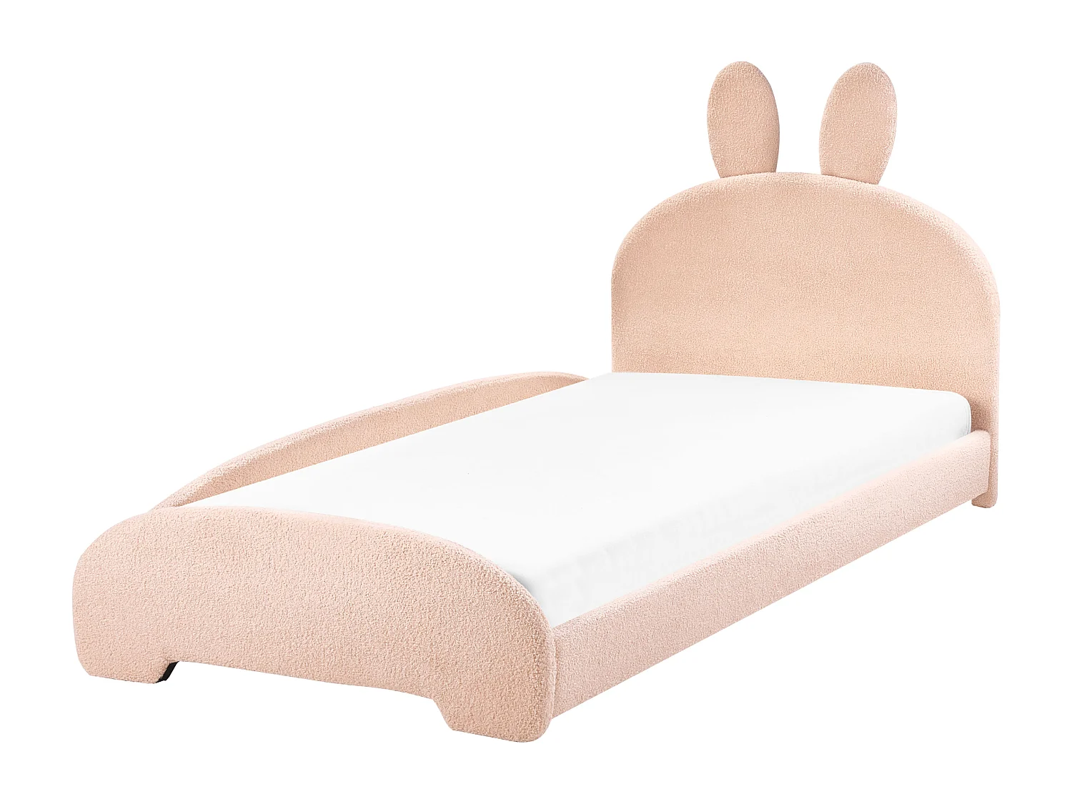 Lit d'enfant Lapin Bouclé PERROS 90 x 200 cm Beige