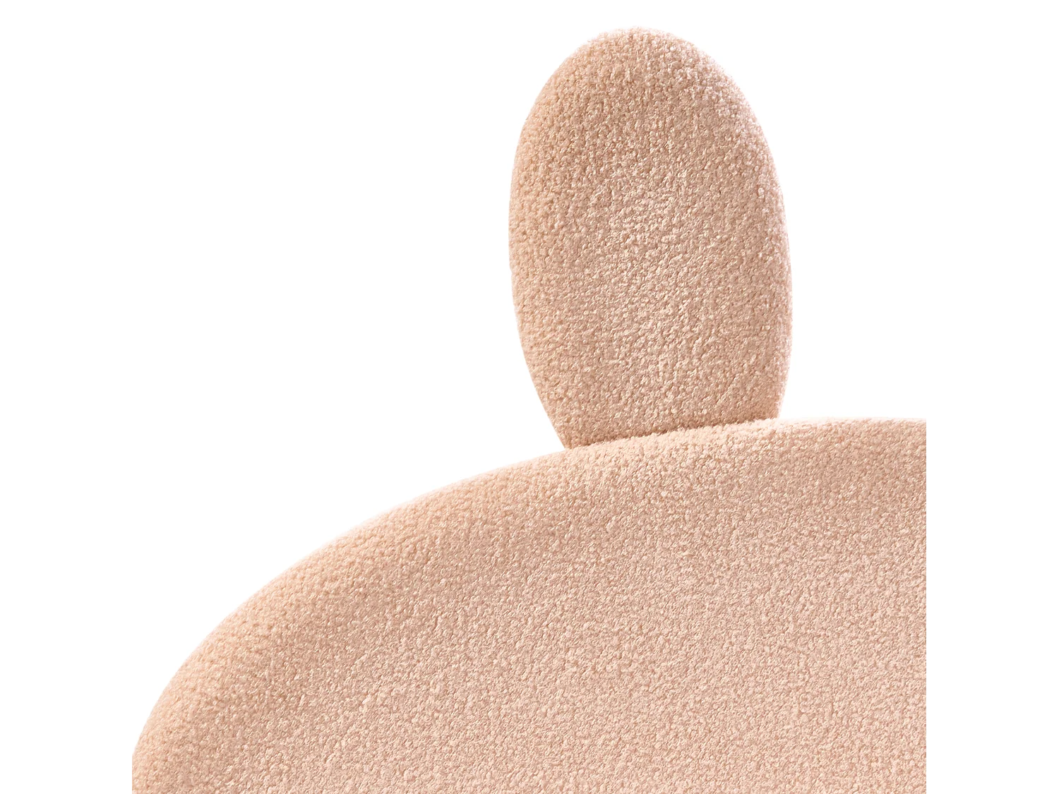 Letto bouclé beige 90 x 200 cm PERROS