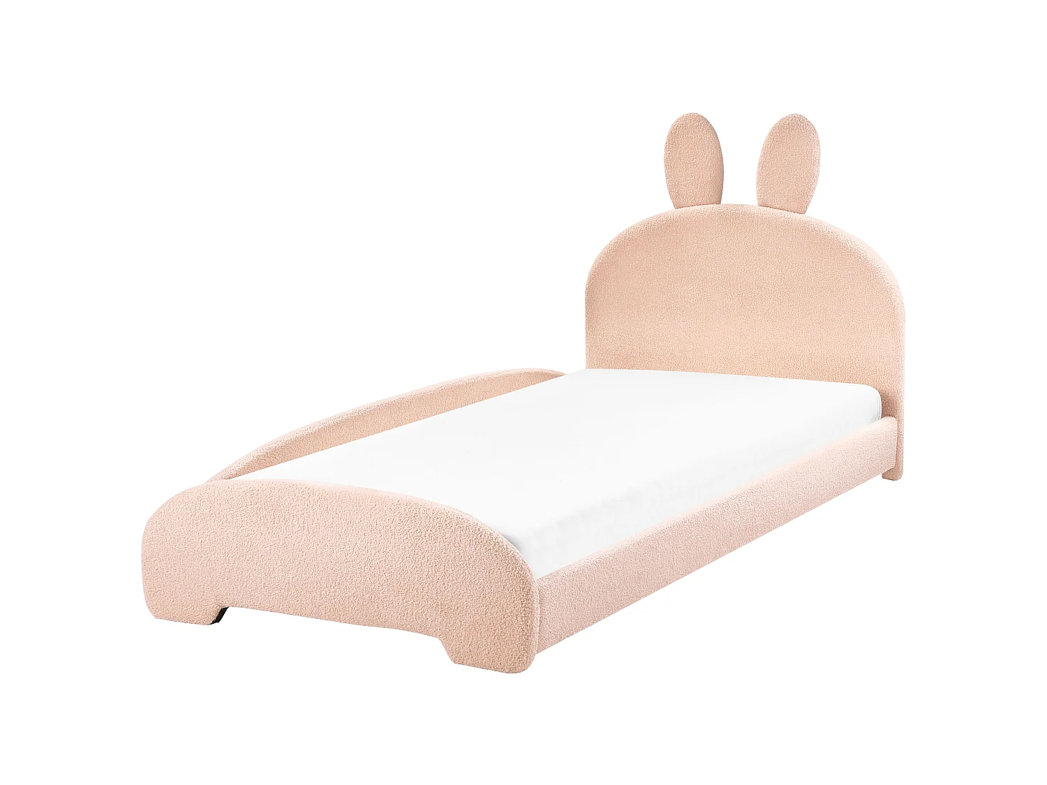Kids Bed Rabbit Boucle PERROS 90 x 200 cm (EU Single) Beige