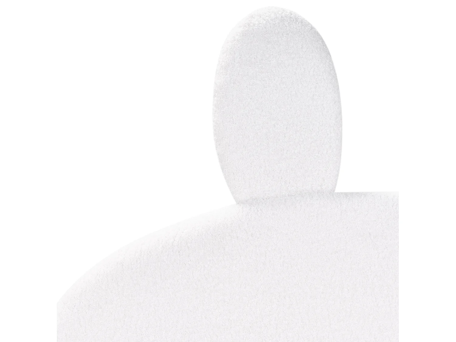 Letto bouclé bianco sporco 90 x 200 cm PERROS