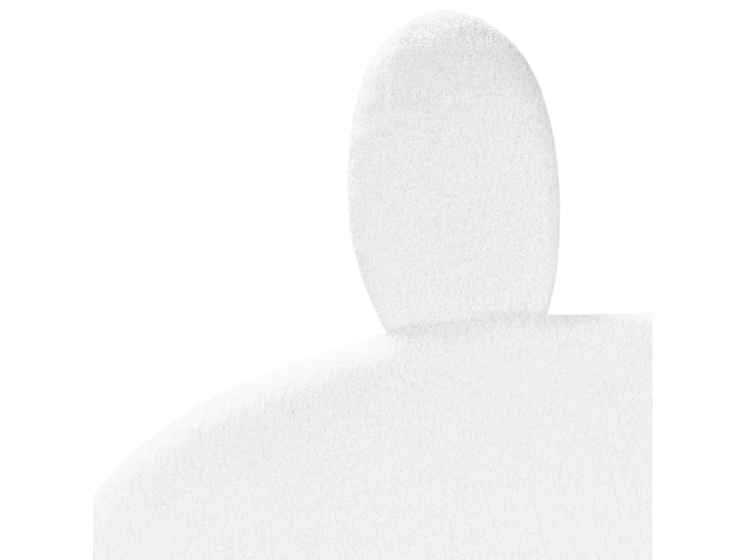 Lit d'enfant Lapin Bouclé PERROS 90 x 200 cm Blanc cassé