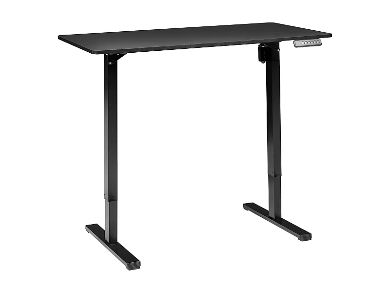Biurko regulowane elektrycznie 120 x 60 cm czarne TAVARES