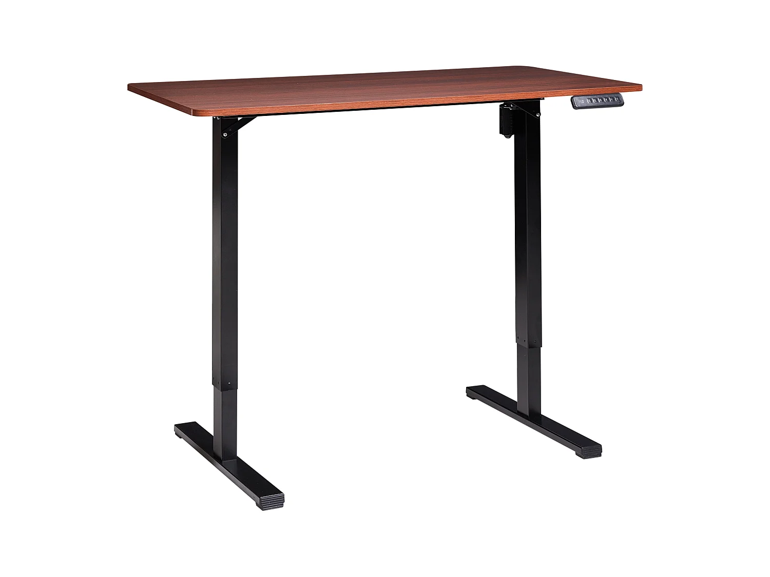 Bureau réglable en hauteur électriquement TAVARES Marron/noir 120 cm 60 cm