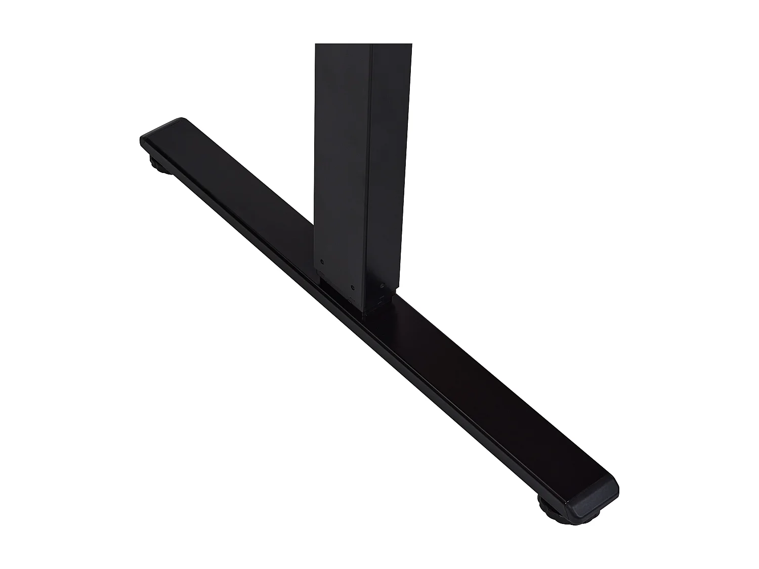 Steh Bürotisch elektrisch höhenverstellbar links braun/schwarz 160cm Destines