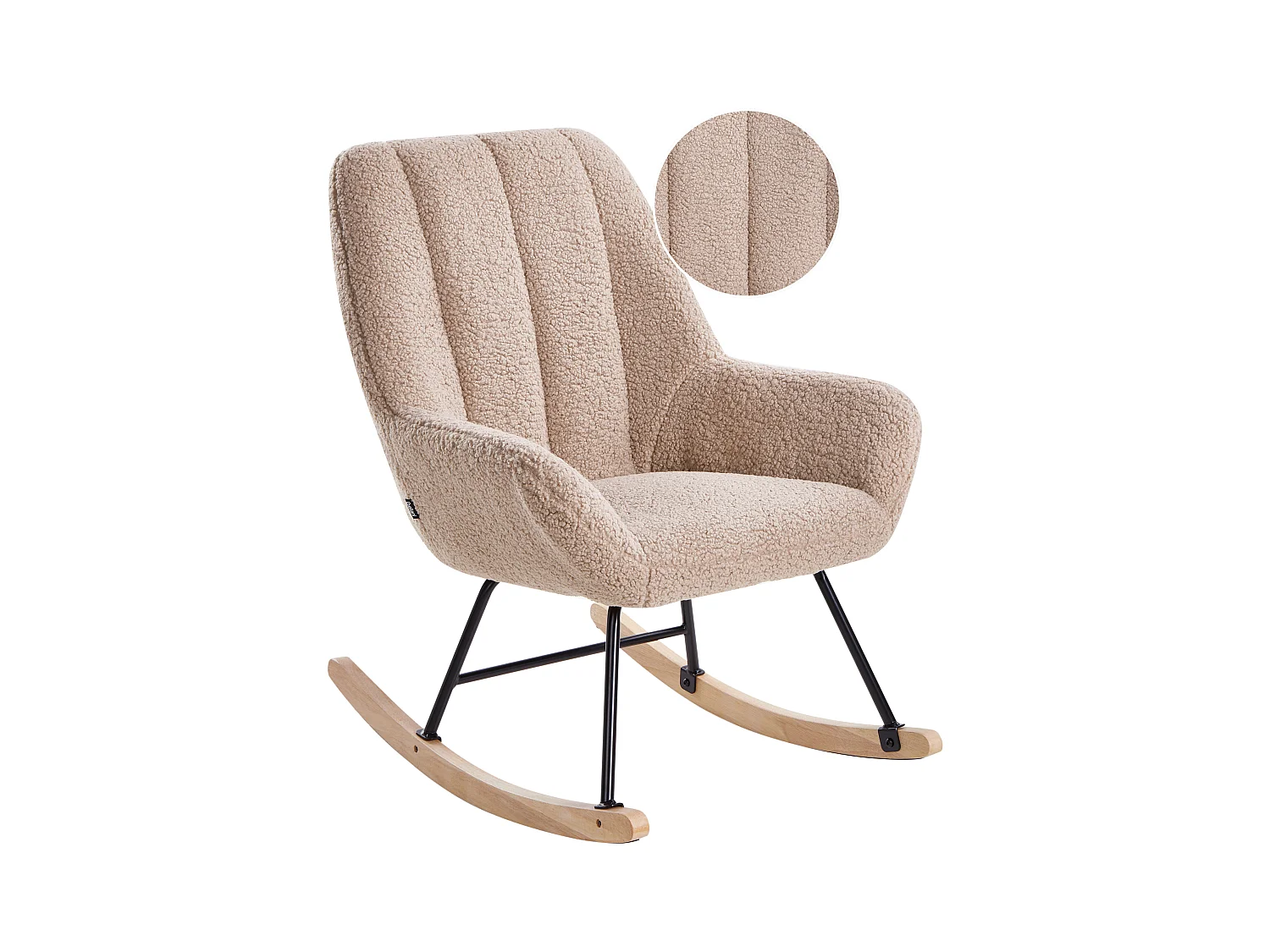 Fauteuil à bascule KINNO Bouclé Beige