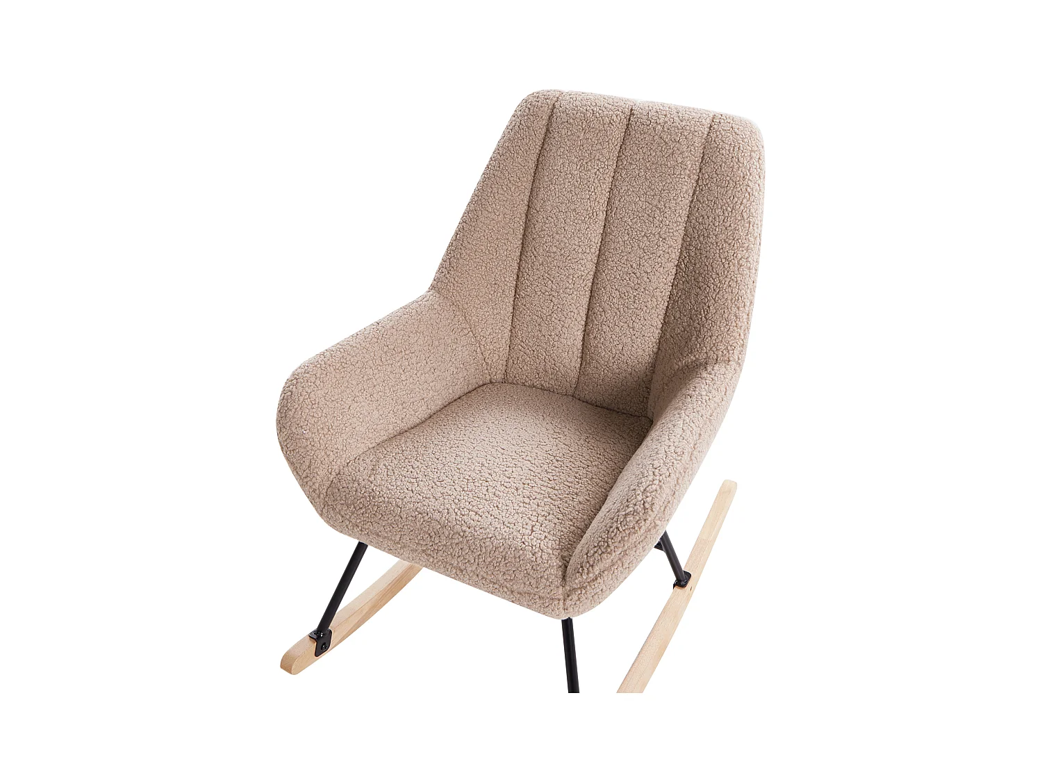 Fauteuil à bascule KINNO Bouclé Beige