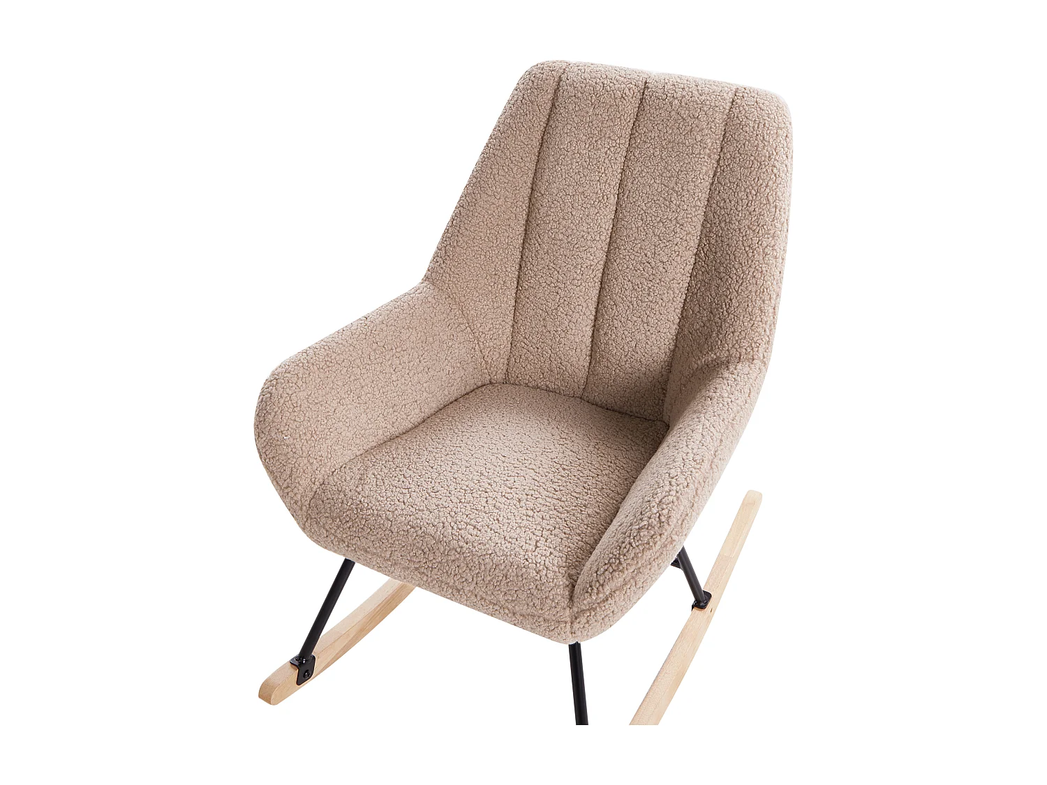 Schaukelsessel KINNO Bouclé Beige