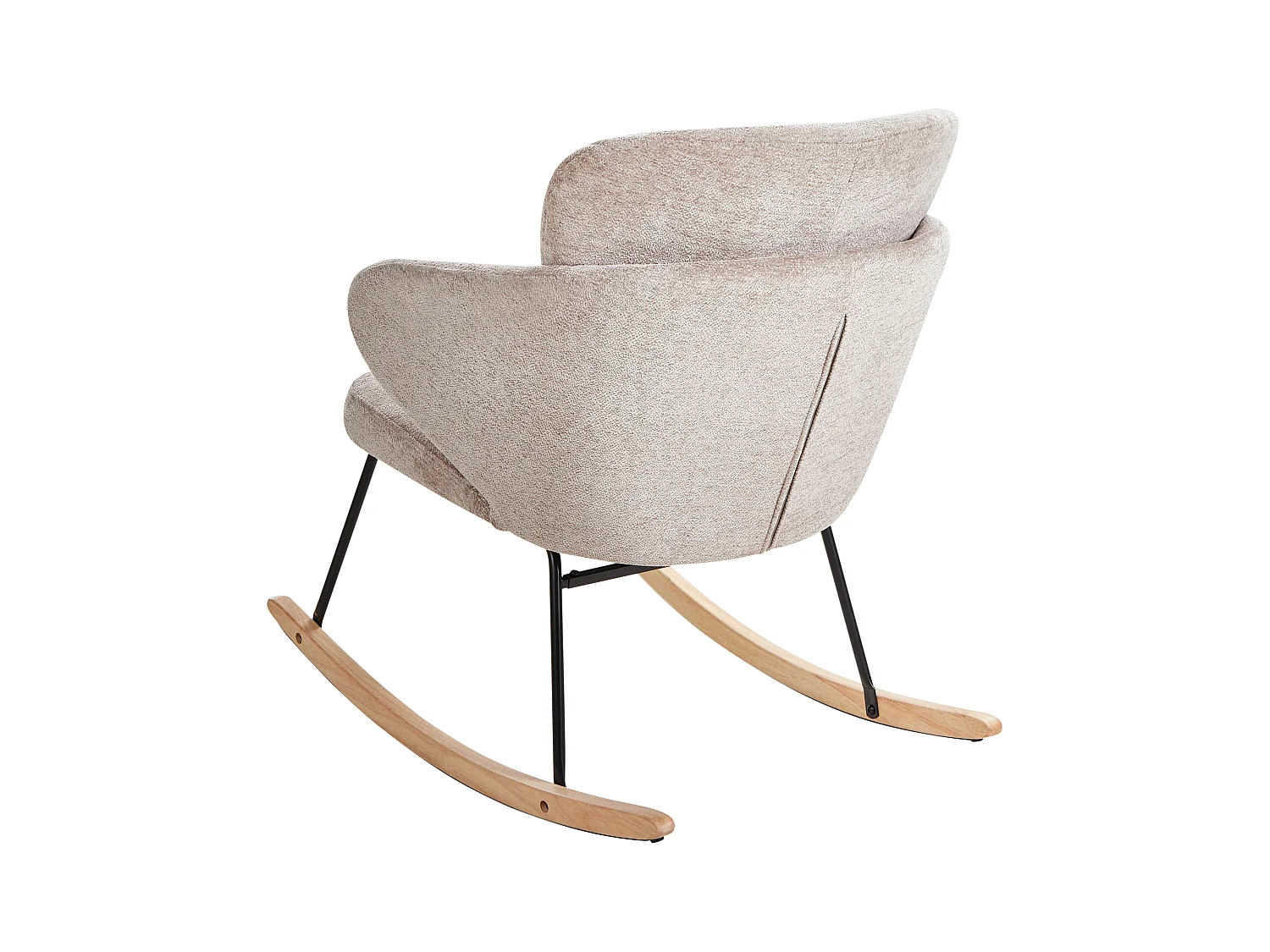 Fauteuil à bascule VIKEN Tissu Taupe