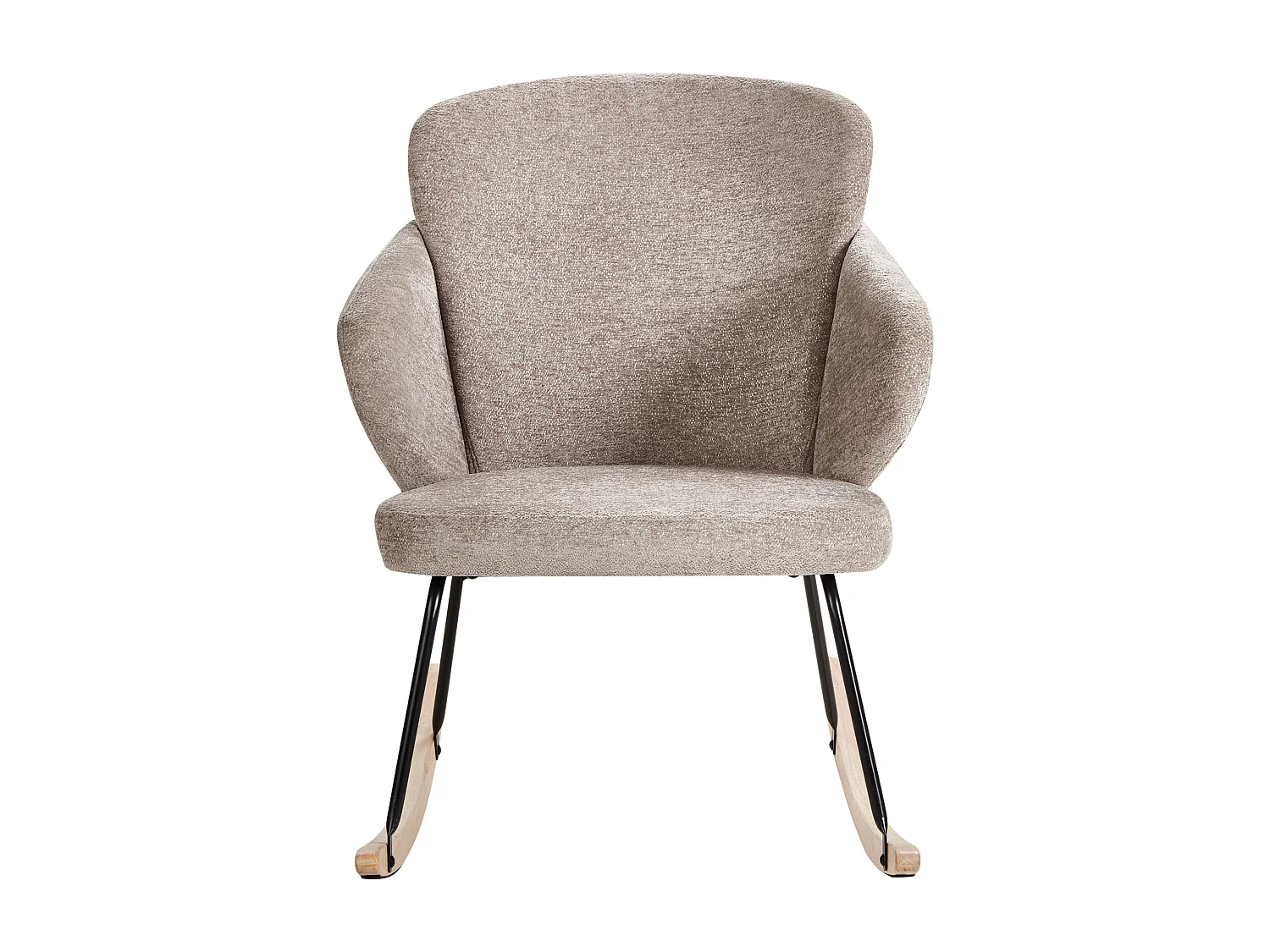 Fauteuil à bascule VIKEN Tissu Taupe