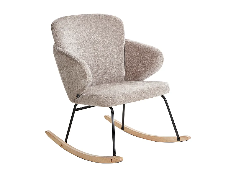 Poltrona de Baloiço VIKEN Tecido Taupe