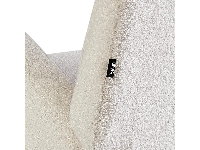 Poltrona de Baloiço ALSTA Bouclé Branco creme