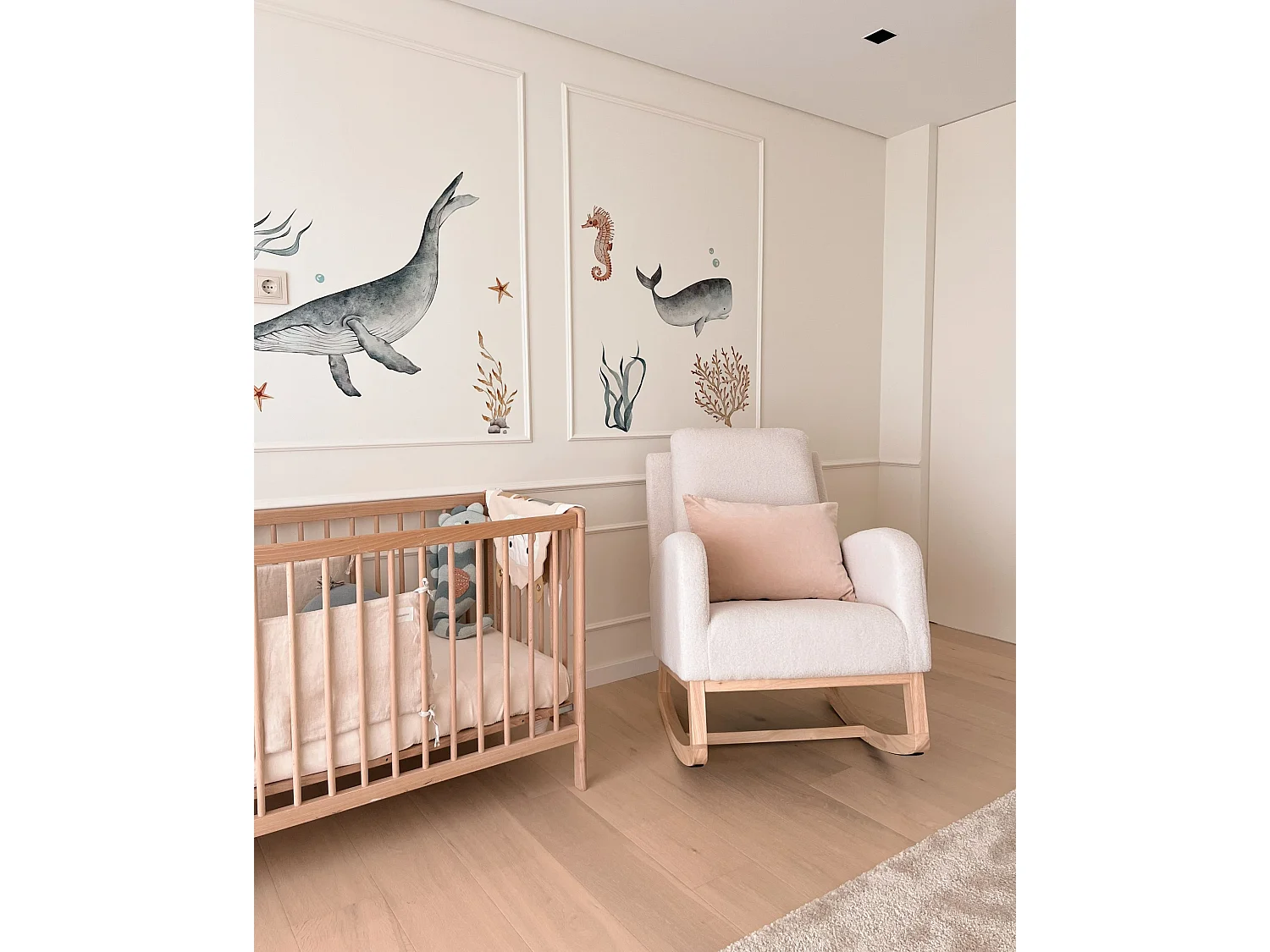 Rocking Chair ALSTA Boucle Off-White