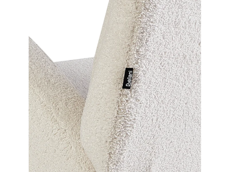 Fauteuil à bascule ALSTA Bouclé Blanc cassé