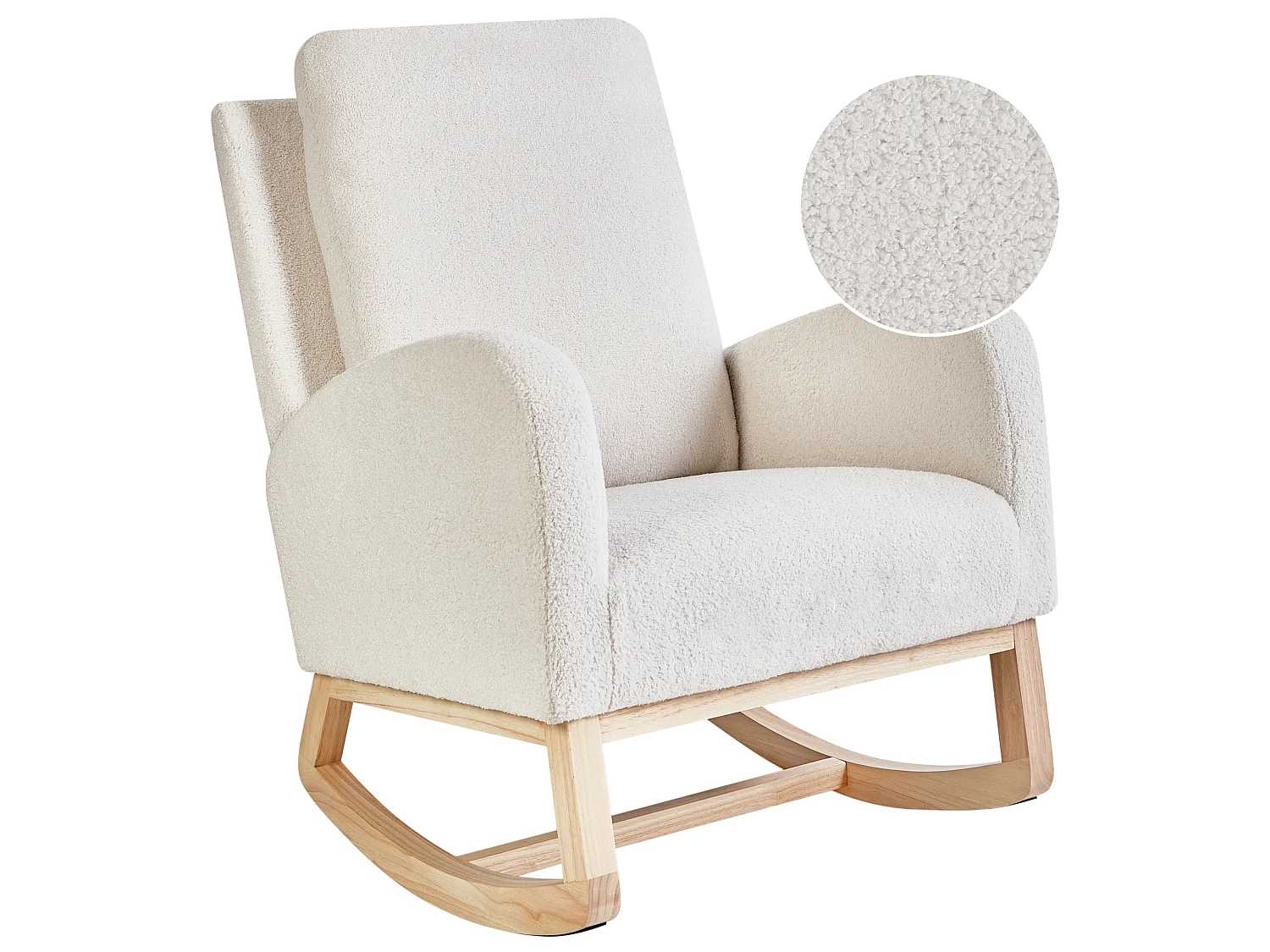 Rocking Chair ALSTA Boucle Off-White