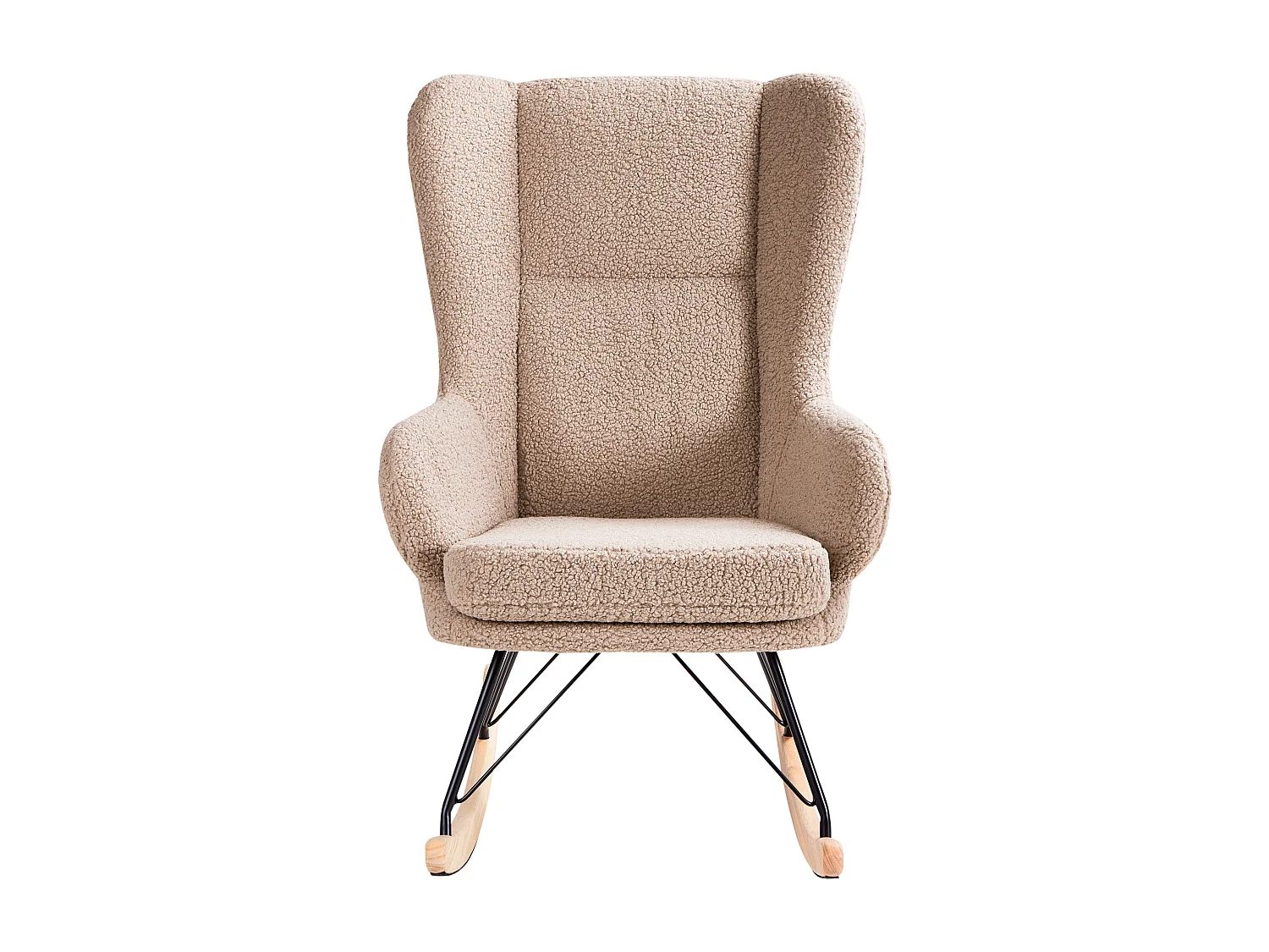 Schommelstoel LUOMA Bouclé Beige