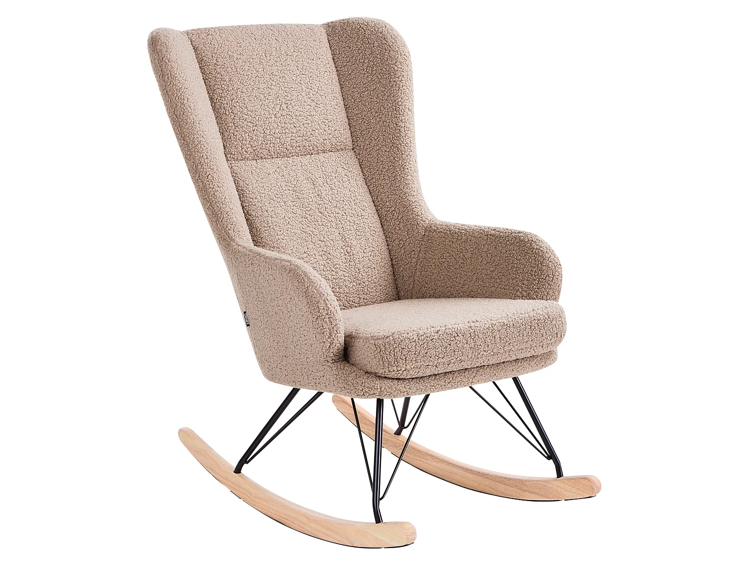 Rocking Chair LUOMA Boucle Beige