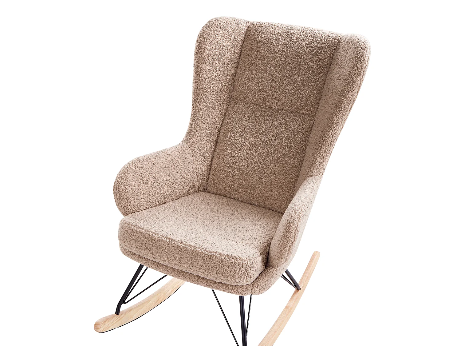 Rocking Chair LUOMA Boucle Beige