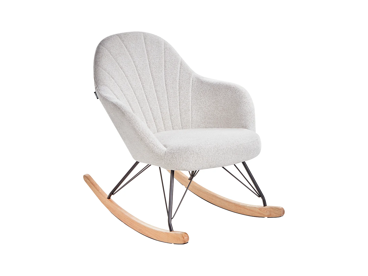 Fauteuil à bascule SKALE Tissu Blanc cassé