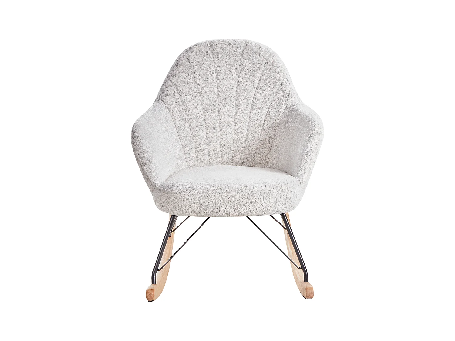 Fauteuil à bascule SKALE Tissu Blanc cassé