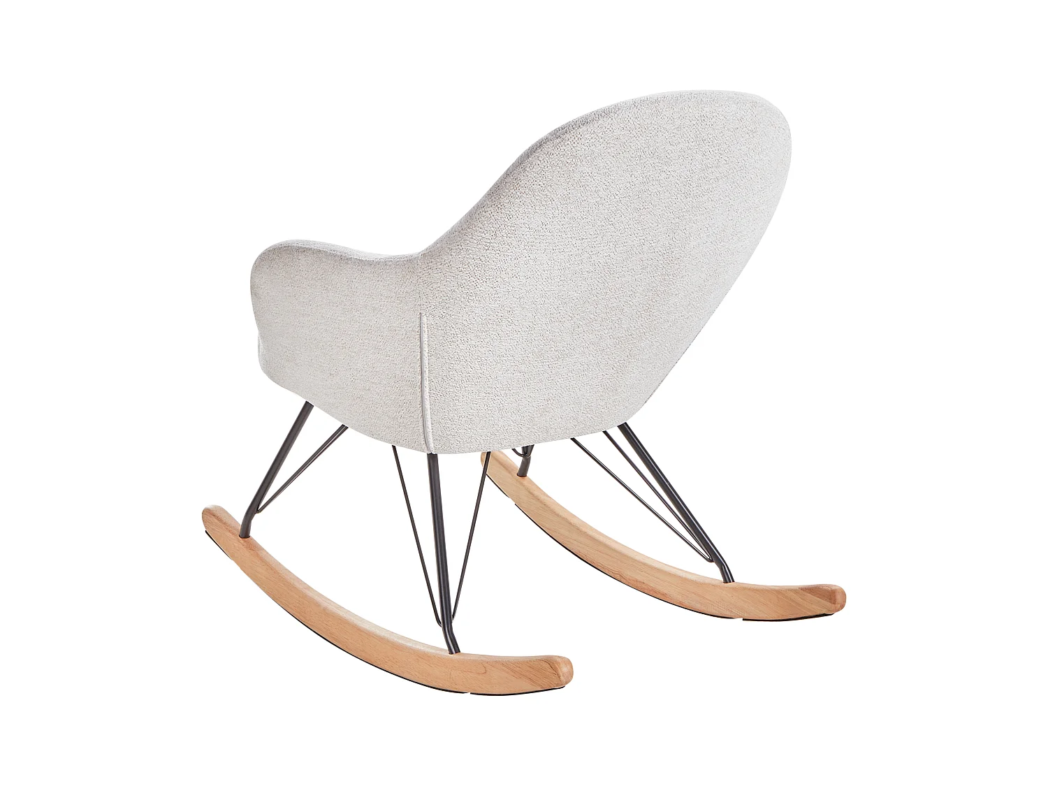 Fauteuil à bascule SKALE Tissu Blanc cassé