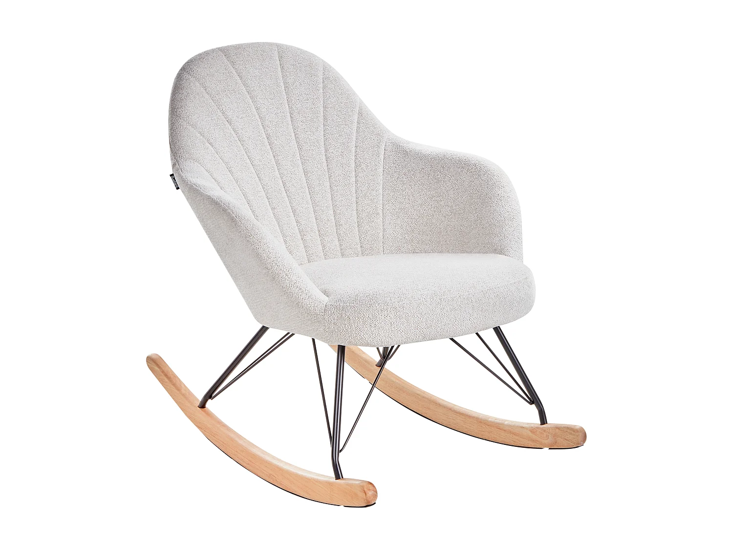 Fauteuil à bascule SKALE Tissu Blanc cassé