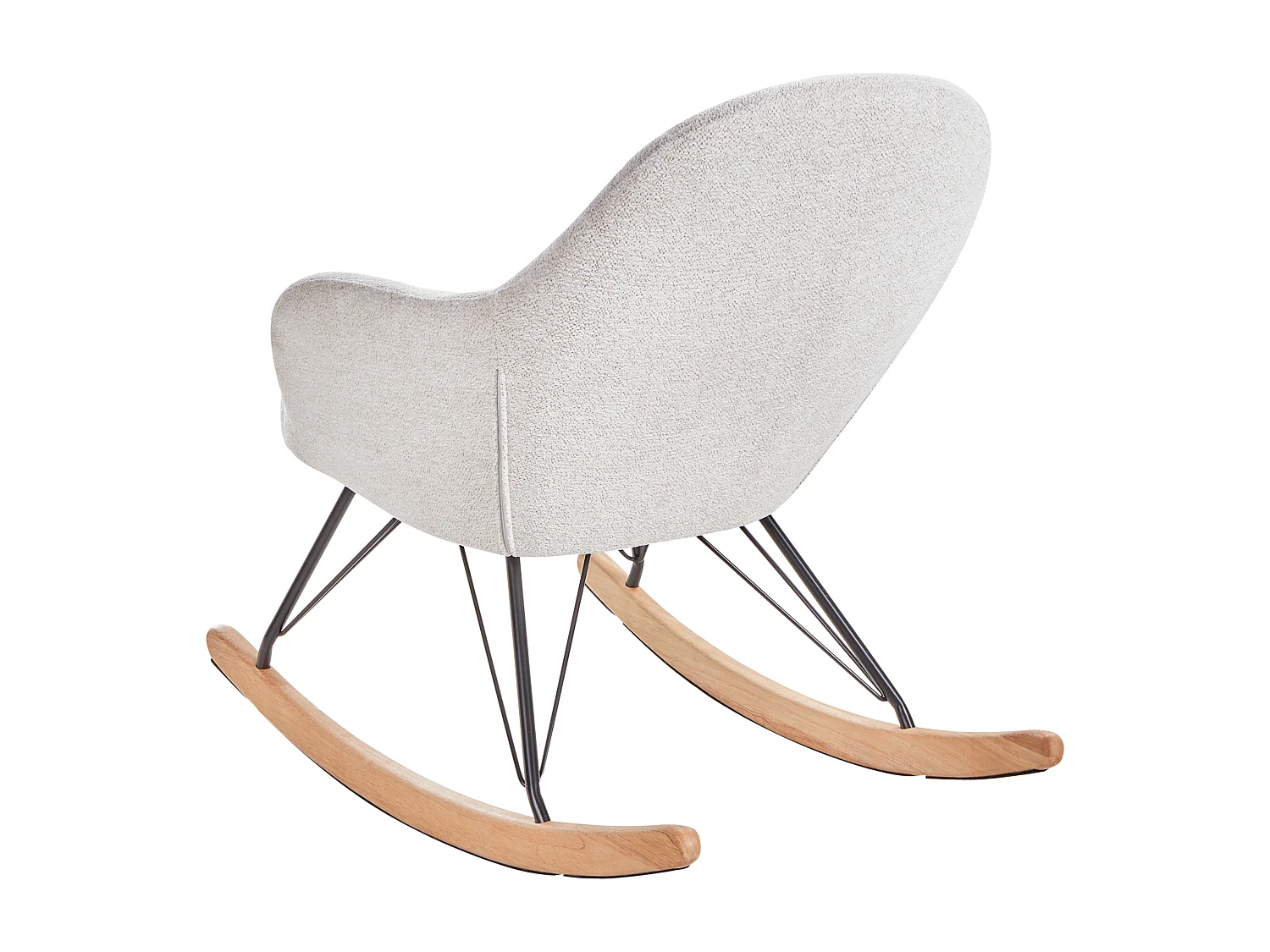 Fauteuil à bascule SKALE Tissu Blanc cassé