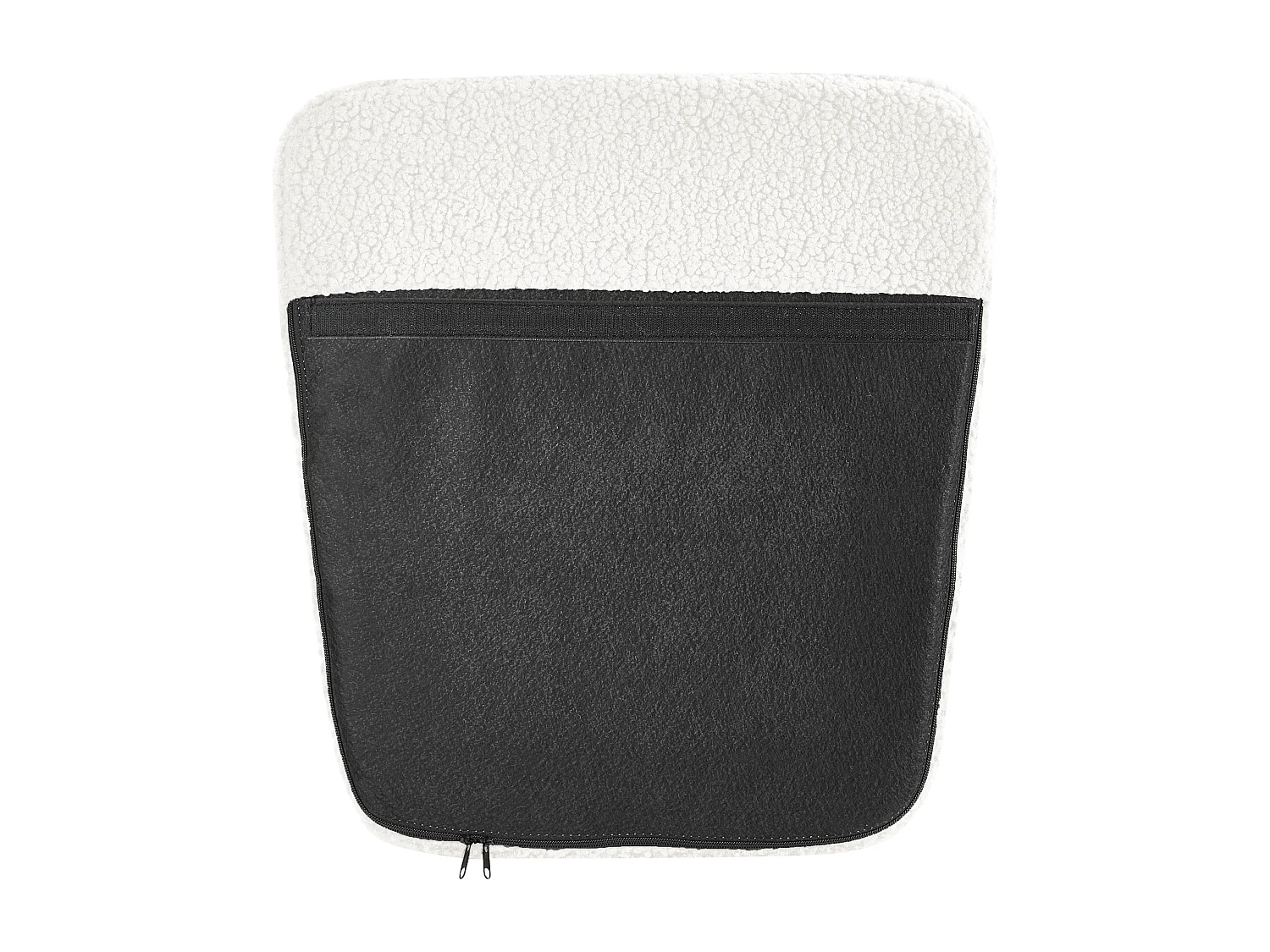Fauteuil à bascule LUOMA Bouclé Blanc cassé
