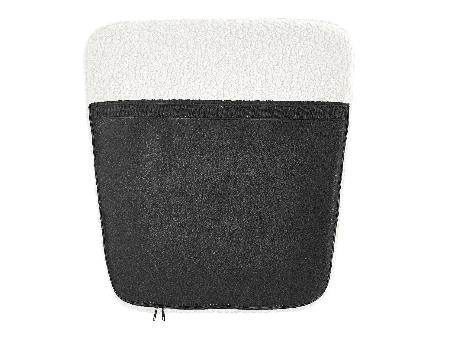 Fauteuil à bascule LUOMA Bouclé Blanc cassé