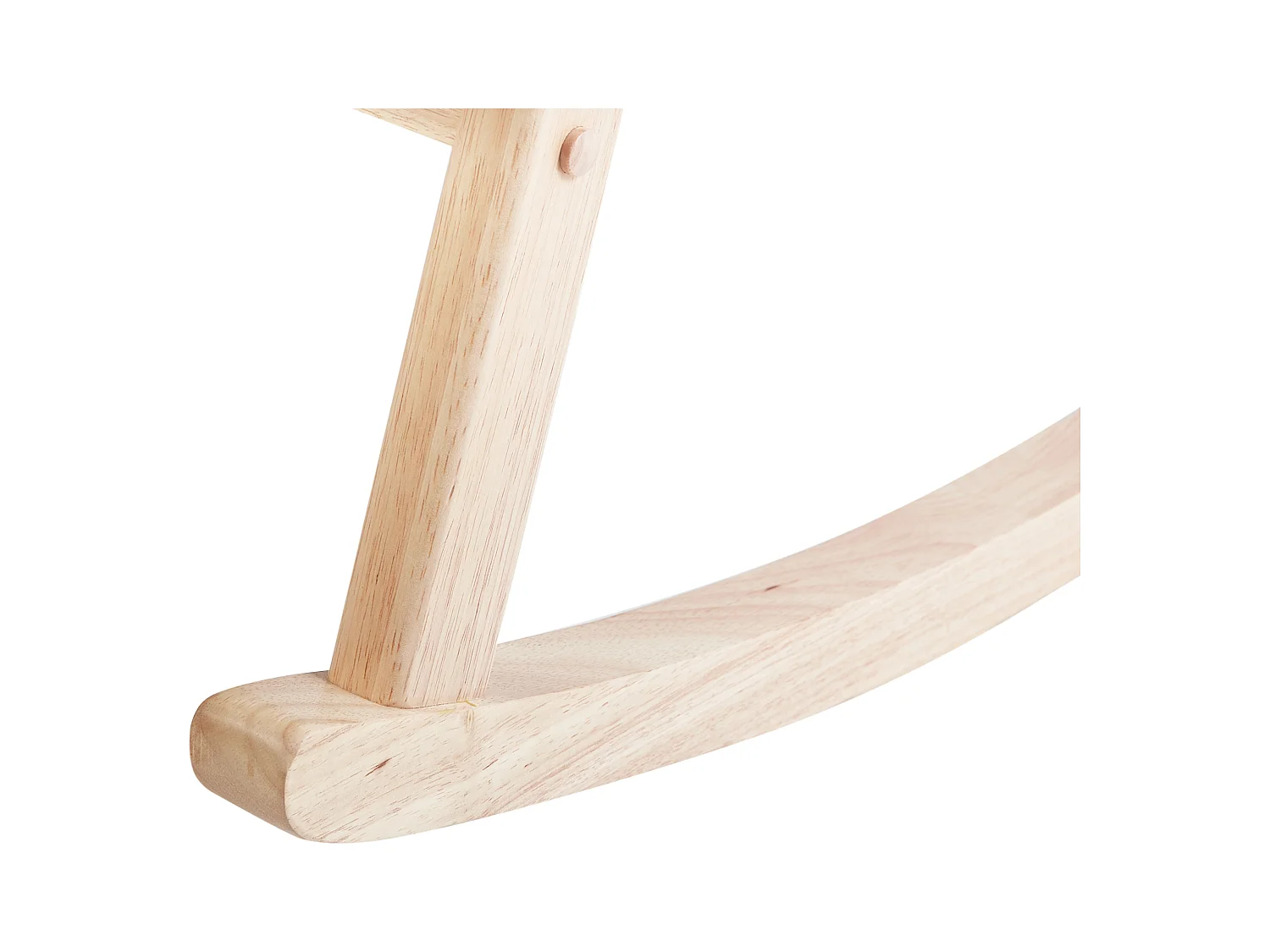 Fauteuil à bascule LEKNES Bouclé Blanc cassé