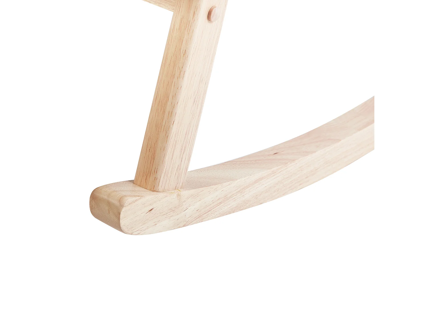 Fauteuil à bascule LEKNES Bouclé Blanc cassé