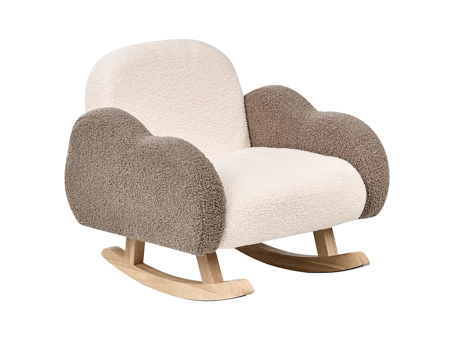 Chaise à bascule pour enfants Nuage SKARE Bouclé Beige
