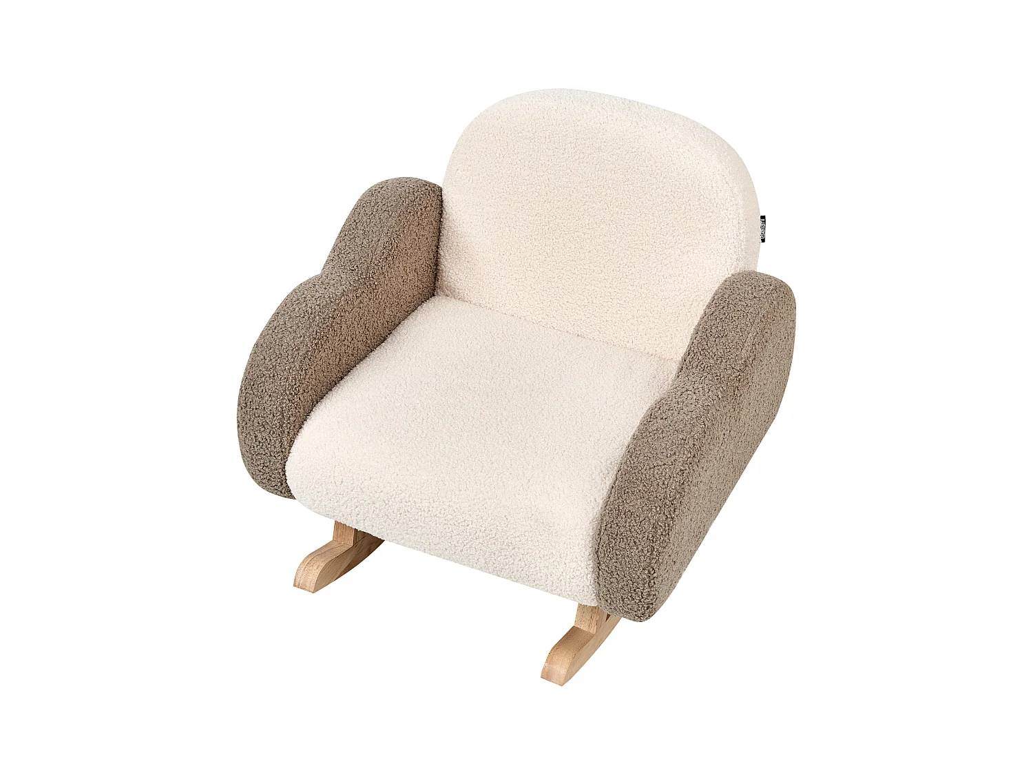Chaise à bascule pour enfants Nuage SKARE Bouclé Beige