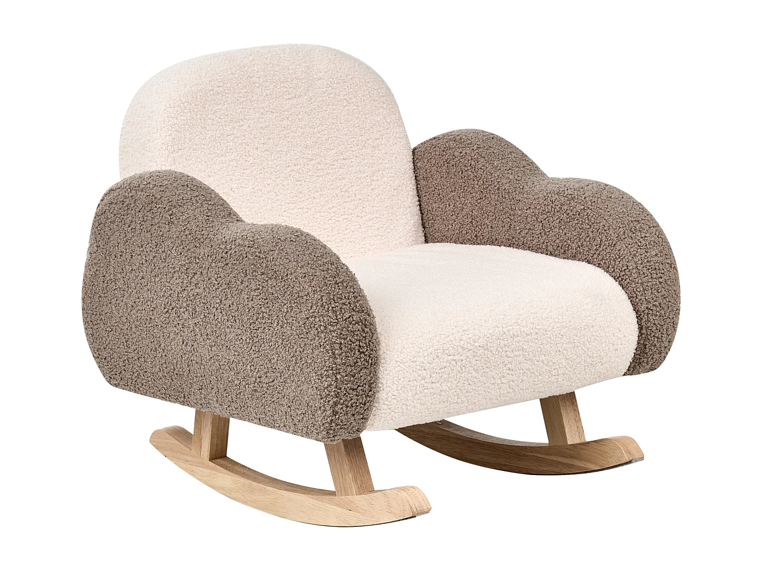 Chaise à bascule pour enfants Nuage SKARE Bouclé Beige