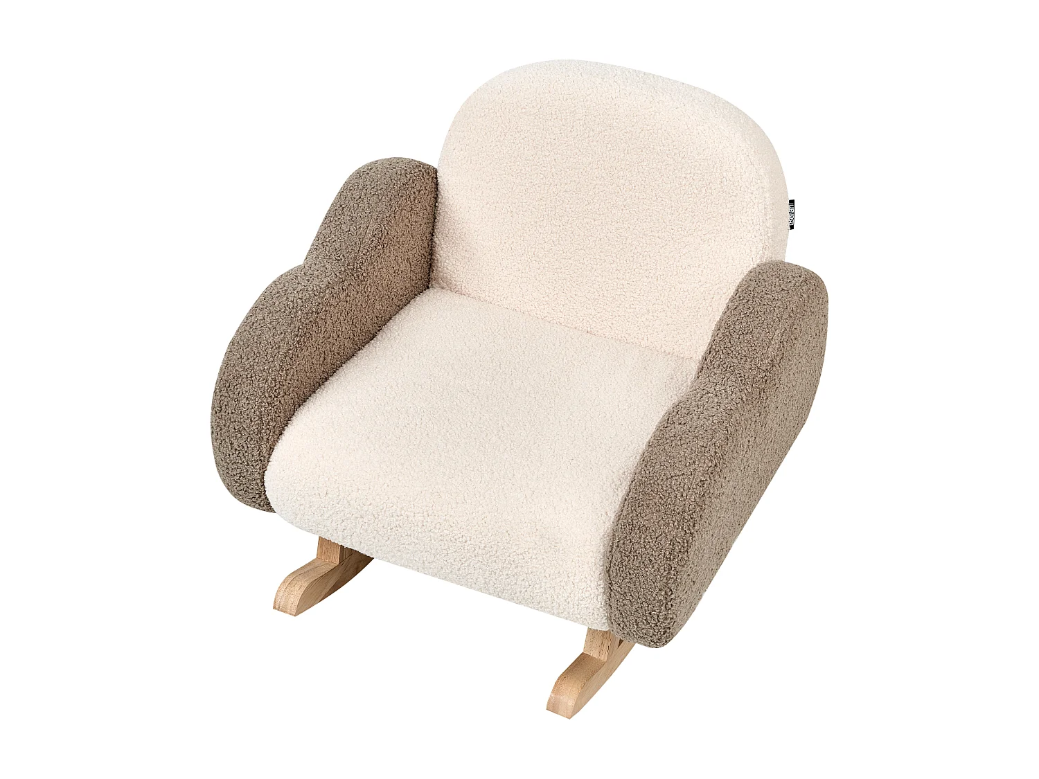 Chaise à bascule pour enfants Nuage SKARE Bouclé Beige