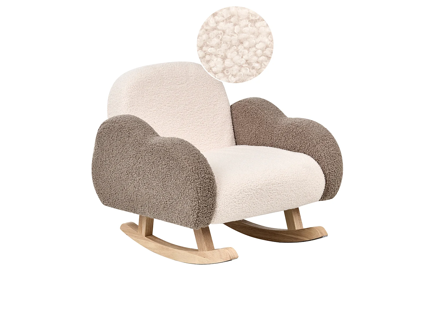 Kinderschaukelstuhl Bouclé beige SKARE