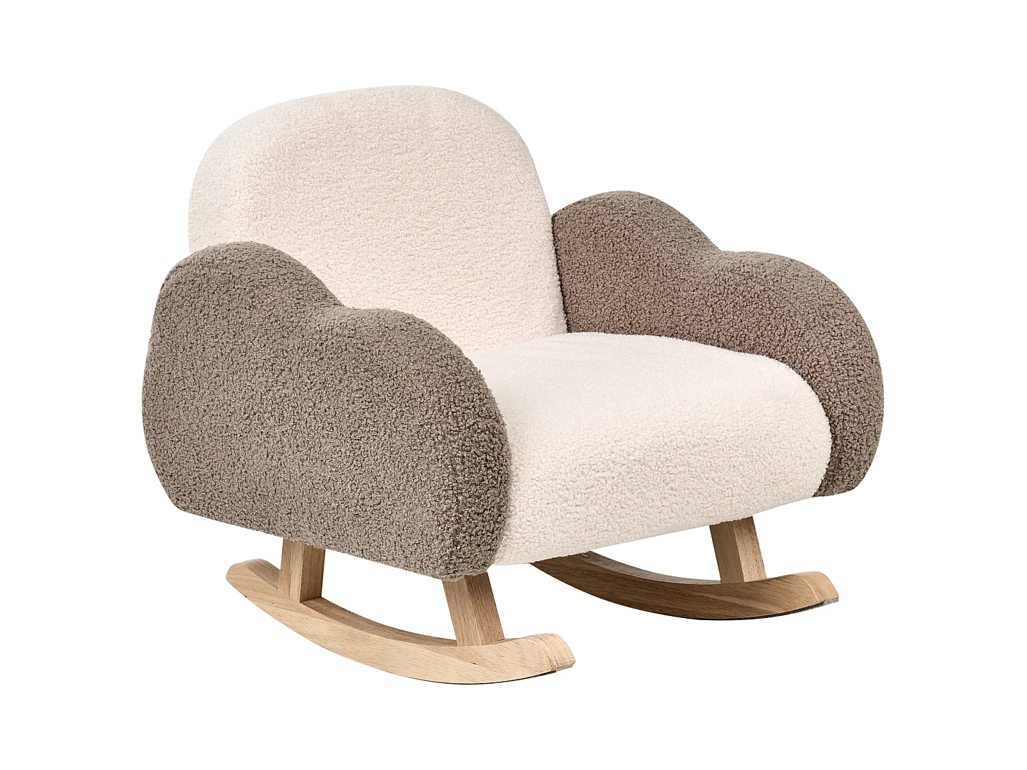 Kinderschaukelstuhl Bouclé beige SKARE