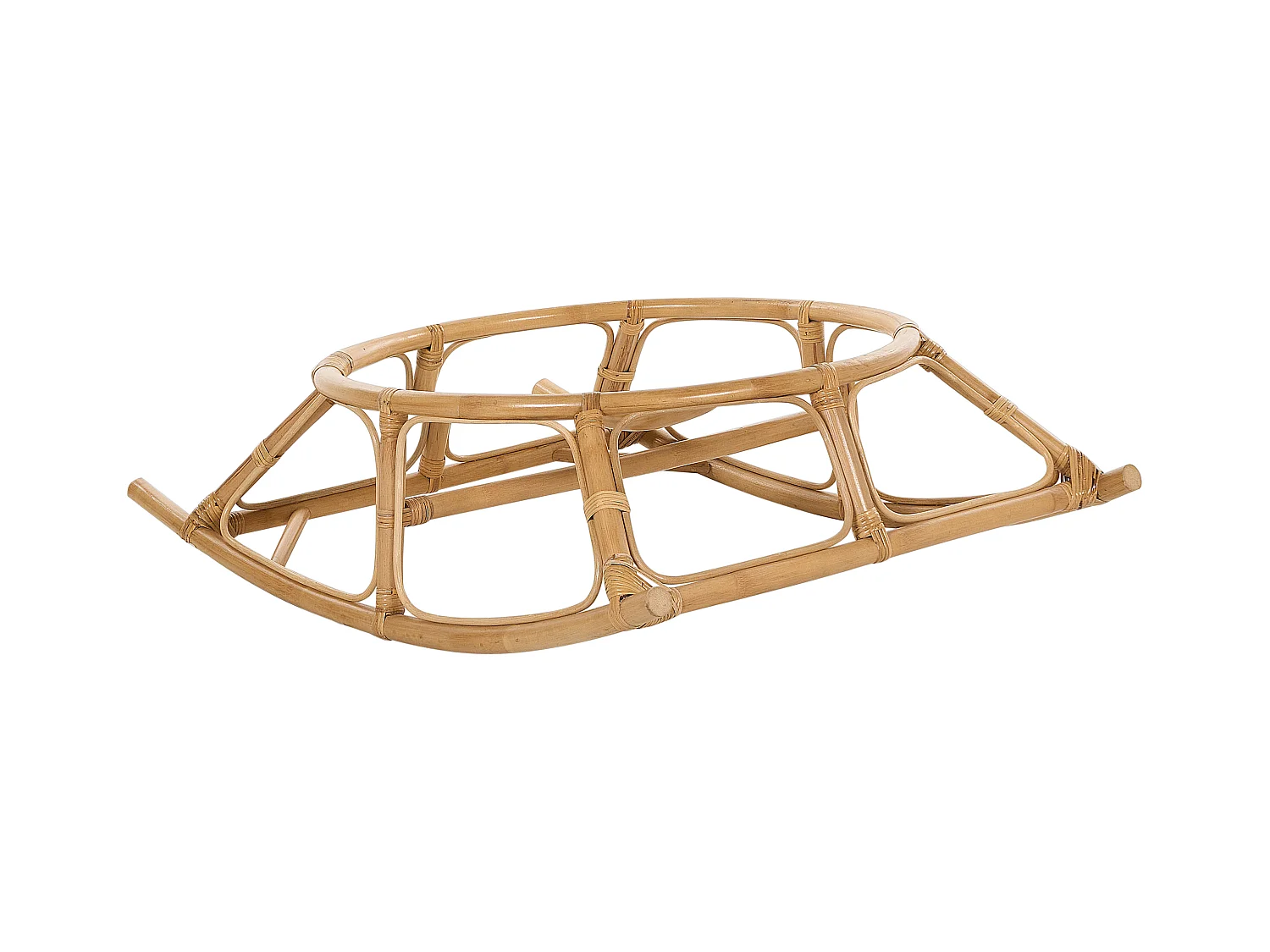 Lot de 2 fauteuils à bascule ORVIETO Rotin Naturel