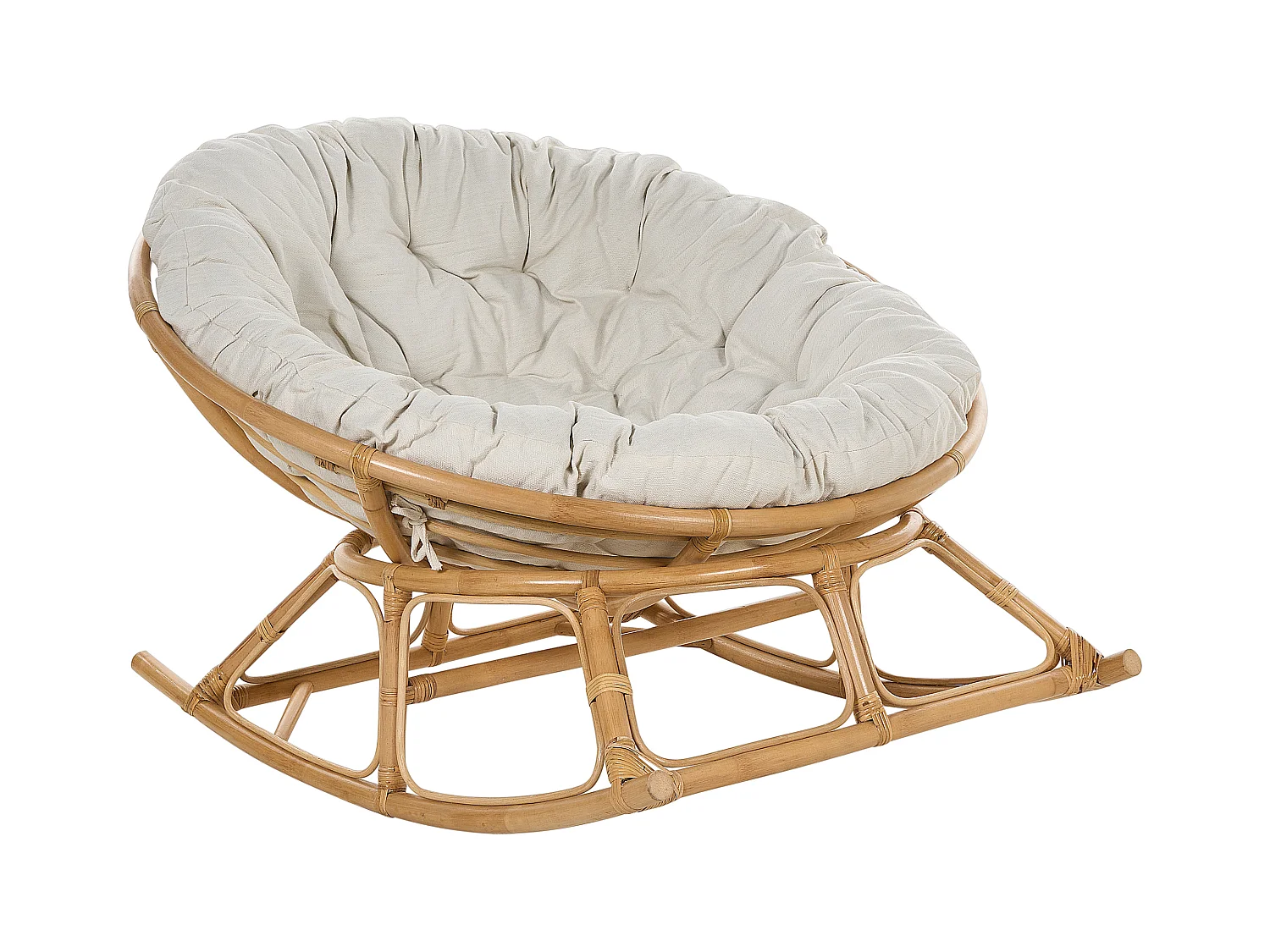 Fauteuil à bascule ORVIETO Rotin Naturel