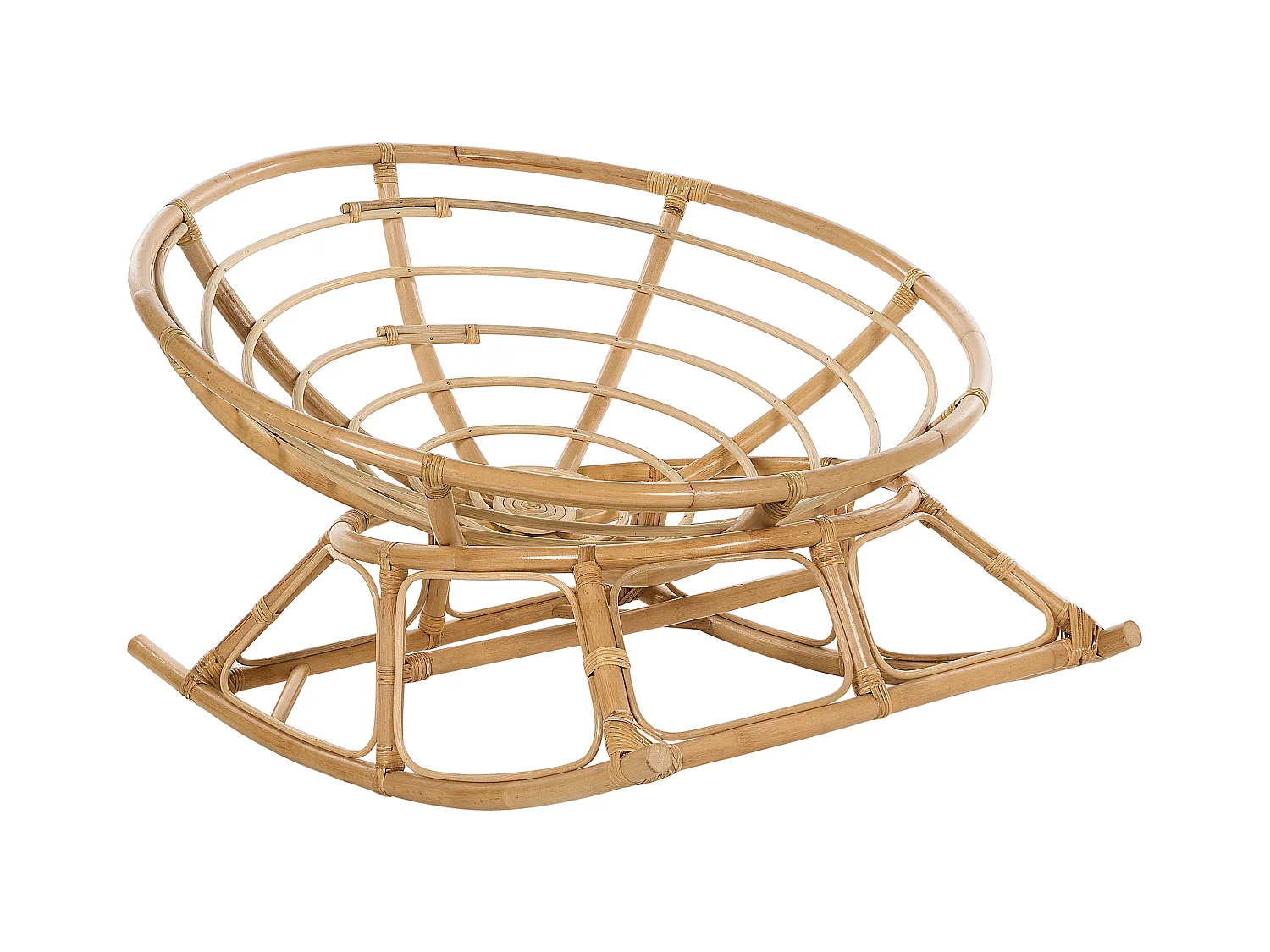 Fauteuil à bascule ORVIETO Rotin Naturel