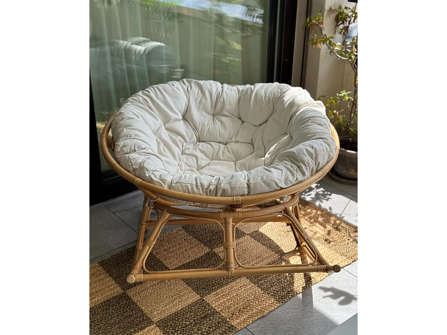 Rocking Chair ORVIETO Rattan Natural