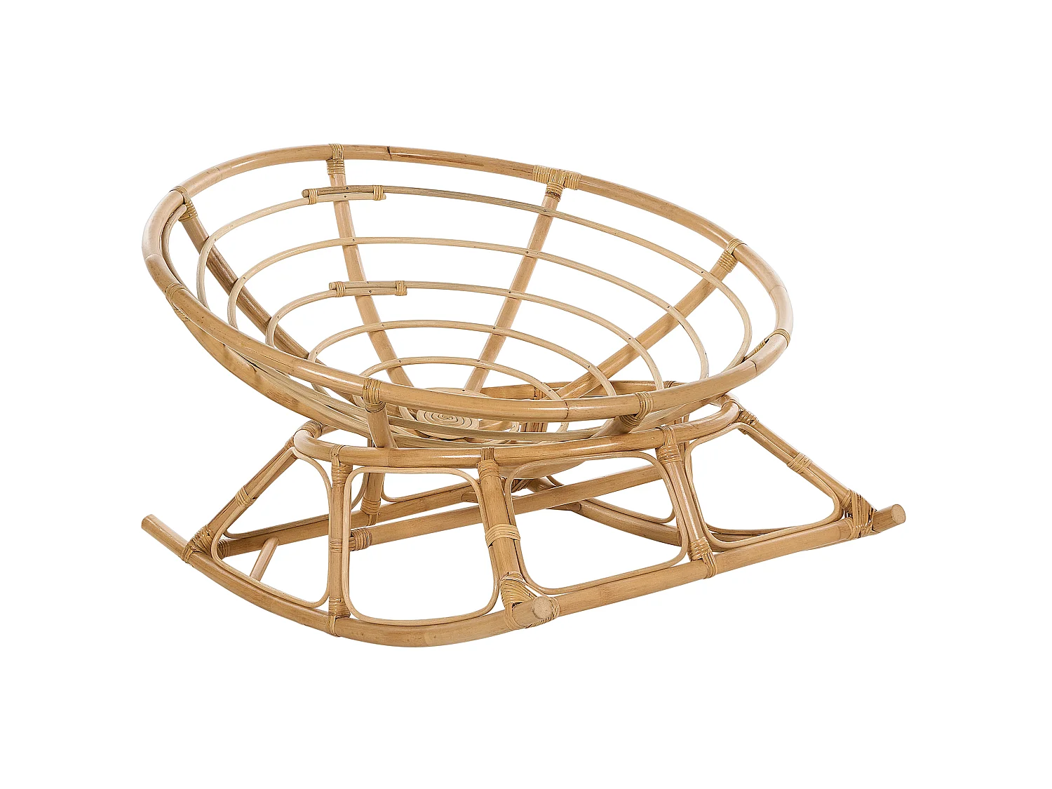 Fauteuil à bascule ORVIETO Rotin Naturel