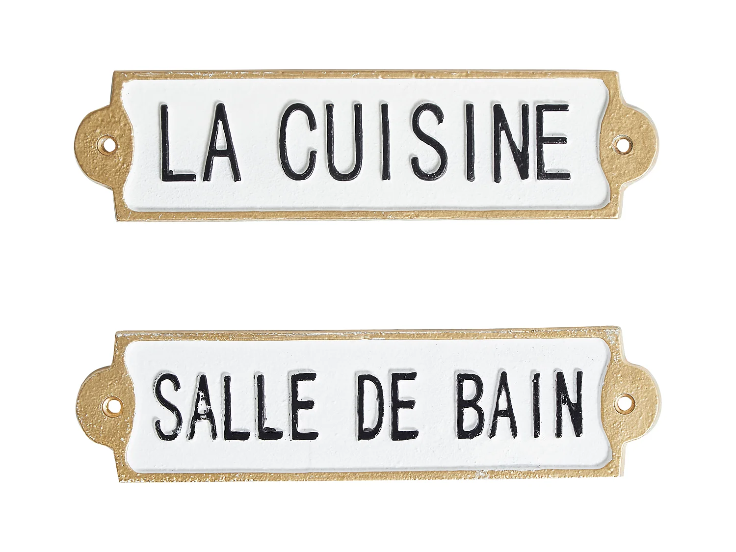 Décoration murale ISERE 6 cm Blanc