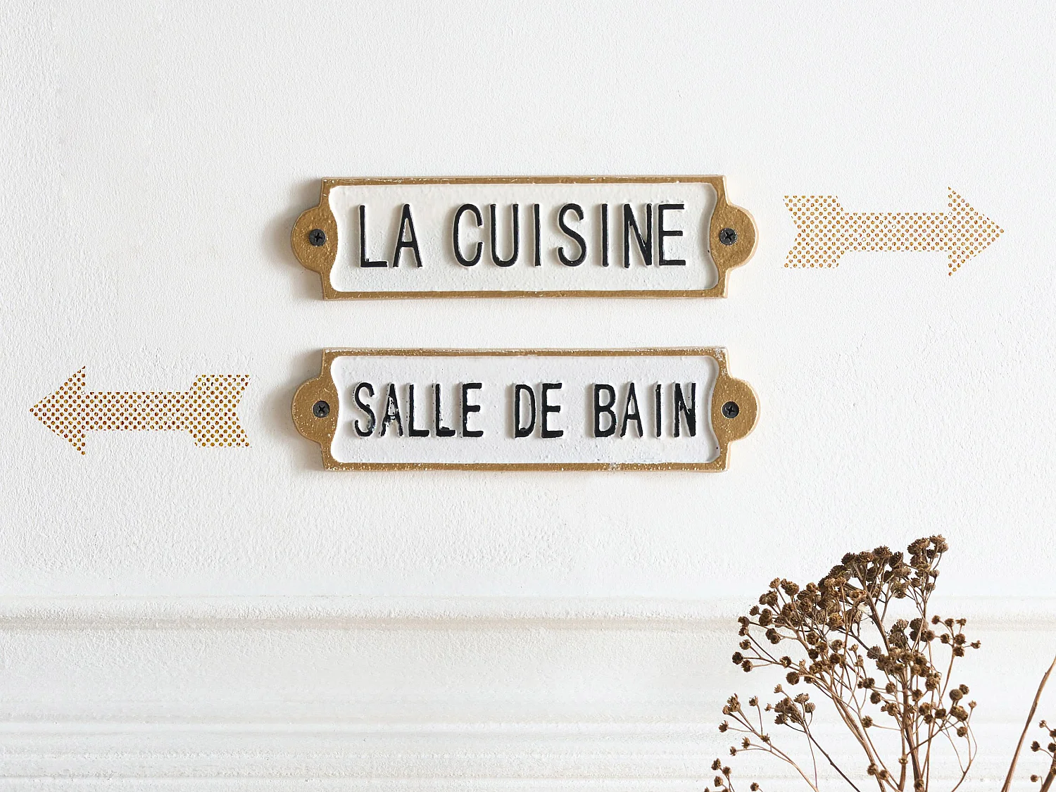 Décoration murale ISERE 6 cm Blanc