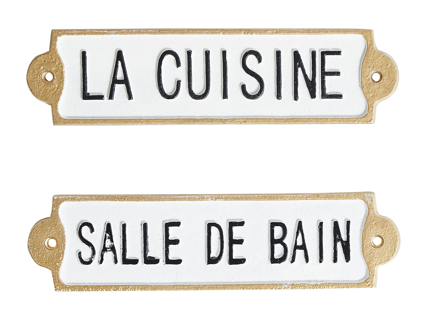 Décoration murale ISERE 6 cm Blanc