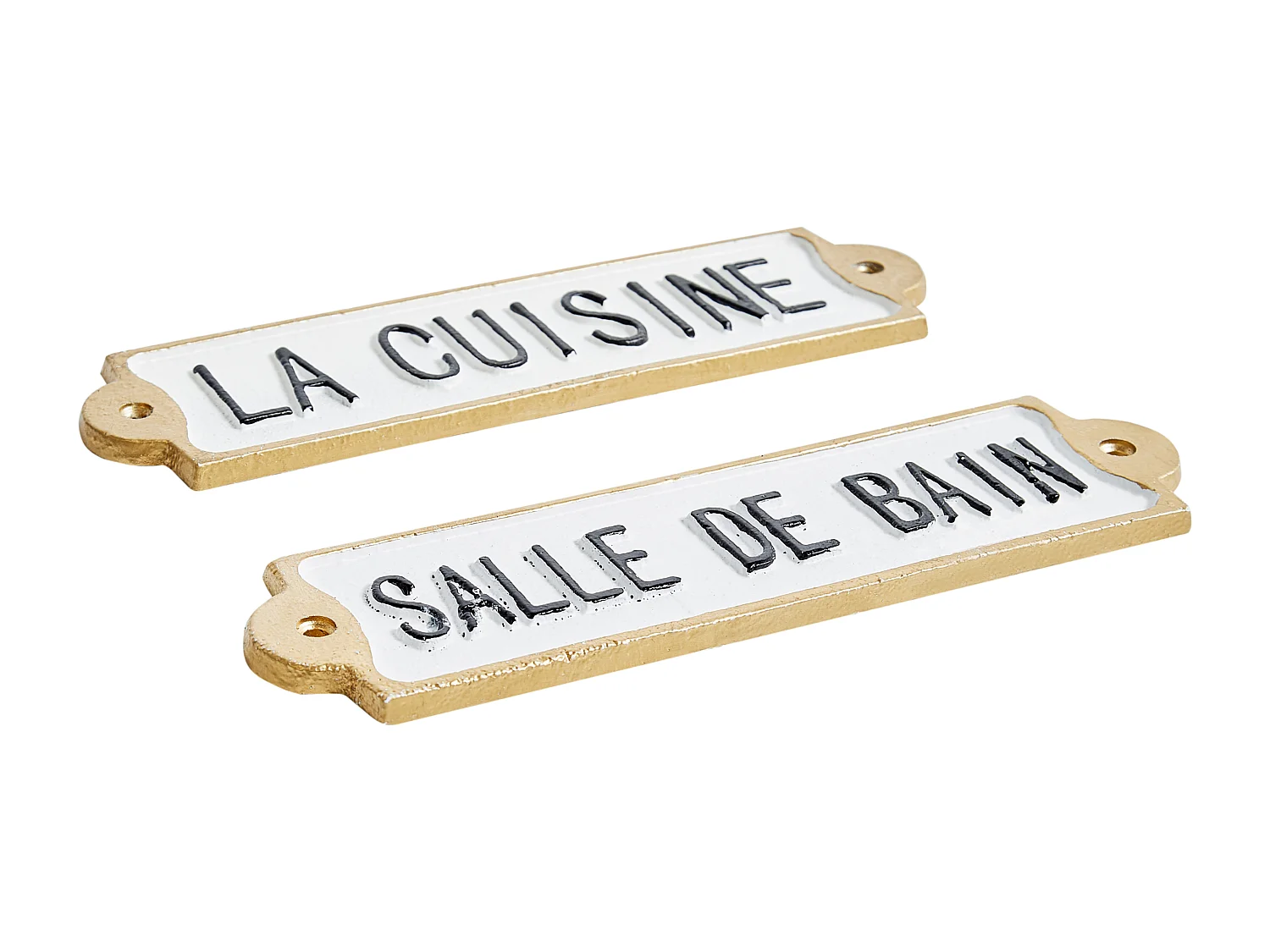 Décoration murale ISERE 6 cm Blanc