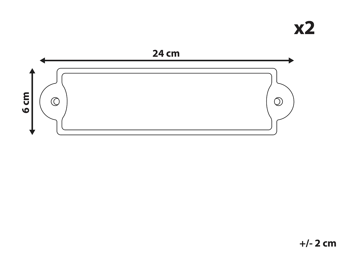 Décoration murale ISERE 6 cm Blanc