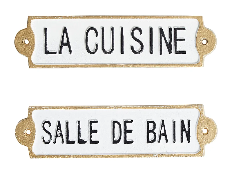 Décoration murale ISERE 6 cm Blanc