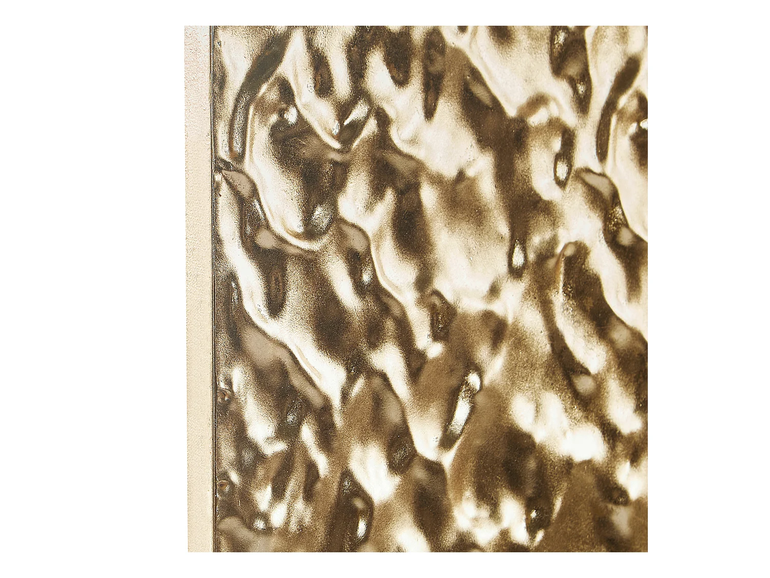 Wanddekoration Metall Eisen Quadratisch Glamour Akzent Stück Gold Coimbra