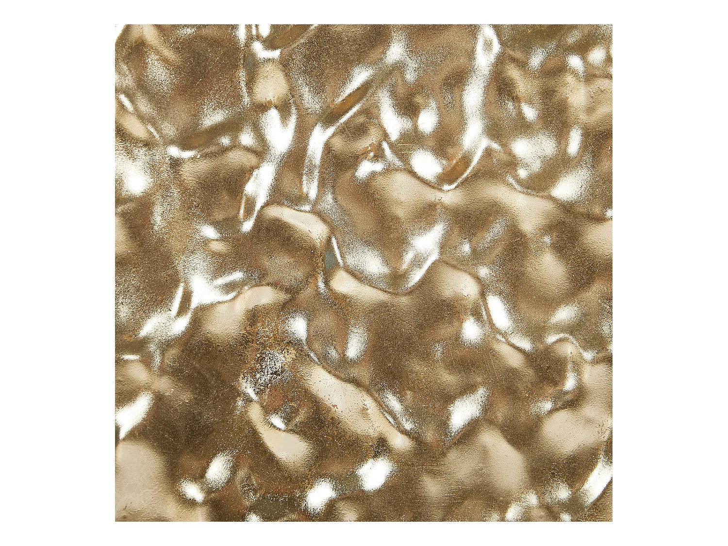 Wanddekoration Metall Eisen Quadratisch Glamour Akzent Stück Gold Coimbra