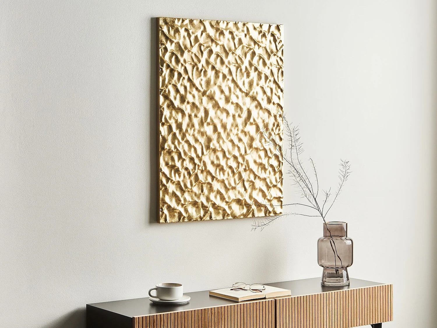 Décoration murale COIMBRA Métal 79 cm Doré